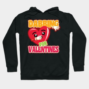 'Dabbing Heart For Valentines' Sweet Valentines Lovers Gift Hoodie